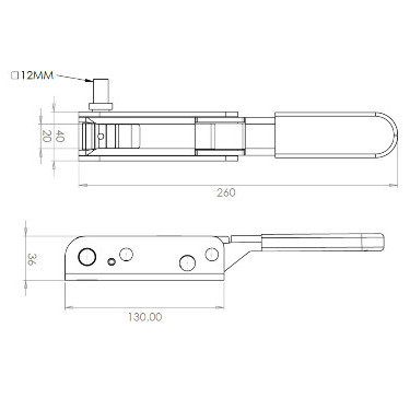 Thumbnail for E5 European Curtain Tensioner Size Measurements 