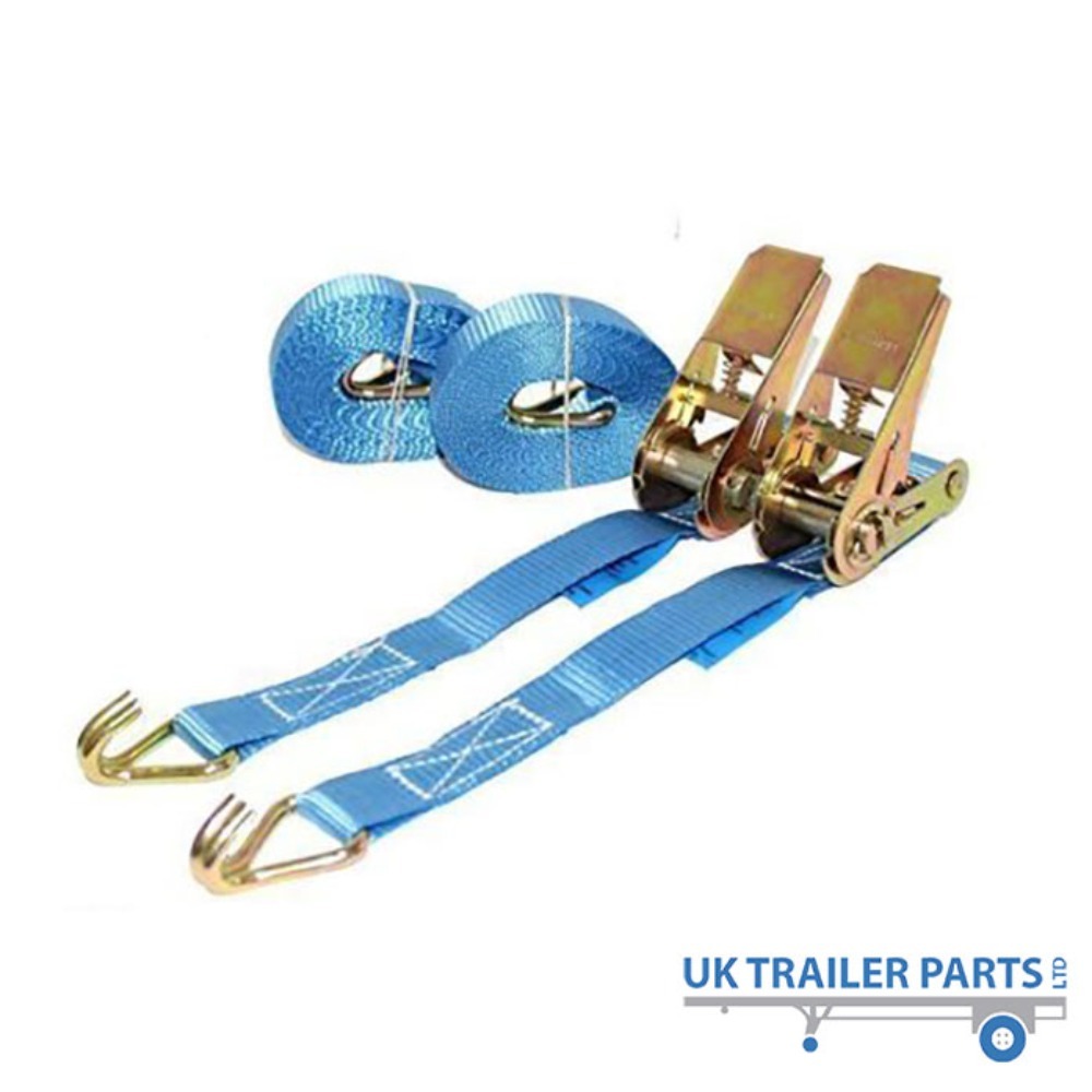 Thumbnail for 800kg - 25mm Ratchet Strap Set with Claw Hook End Fitting 