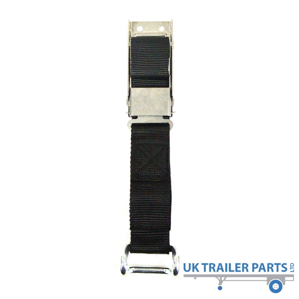 Thumbnail for Stainless Steel Locking Buckle & Black Strap With Closed Rave Hook