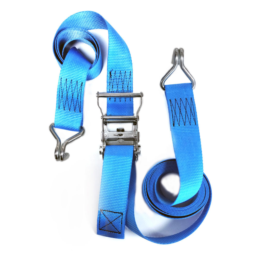 Thumbnail for Van Strap - 2000kg - 4.5mt 50mm Webbing Ratchet Set With Light Weight Claw Hooks
