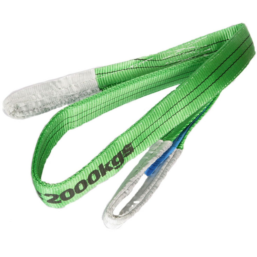 Thumbnail for  Duplex Lifting Sling - 2 Tonne - Green Polyester Webbing  