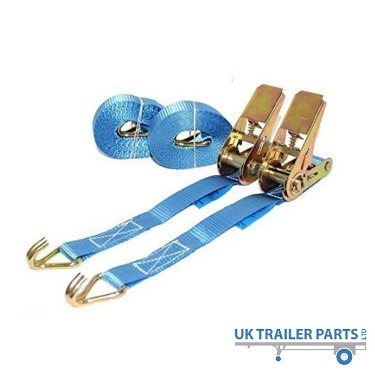 Thumbnail for 800kg - 25mm Ratchet Strap Set with Claw Hook End Fitting