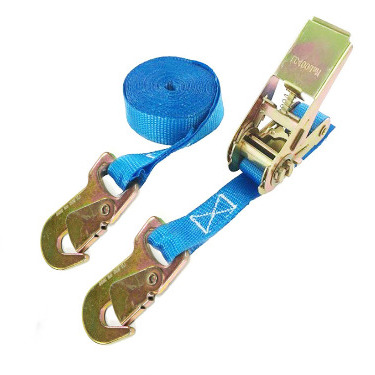 Thumbnail for 600kg - 25mm Ratchet Strap Set with Flat Snap Hook End Fitting